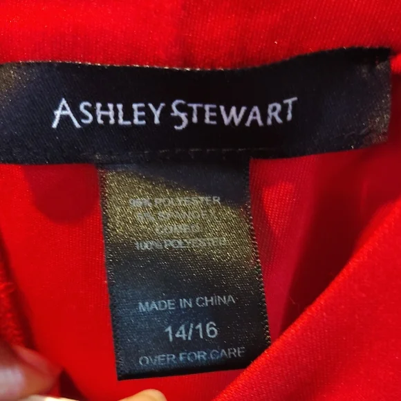 ❤️Ashley Stewart Red Ruffle Midi Dress❤️ - Picture 3 of 7